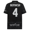 Camiseta de fútbol AC Milan Ismael Bennacer 4 Cuarta Equipación 23-24 Negra - Hombre